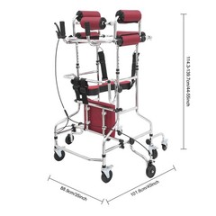 Female Rolling Walker for Elderly, Adjustable Height 8 Wheels Mobility Aid 220lb