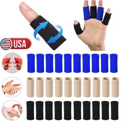 20 × Finger Splint Trigger Finger Brace Sleeves Pain Relief Sport Injury Support