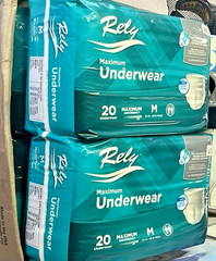 Rely Maximum Absorbency Underwear Medium 20 Count Adult Protective 2 Packs
