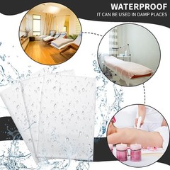 Breling 100 Pcs 31.5 x 71 Inch Disposable Bed Sheets Oil-proof PE Film White