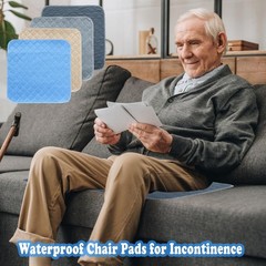 Waterproof Chair Pads for Incontinence 4 Pack Washable Seat Protector Pads Hi