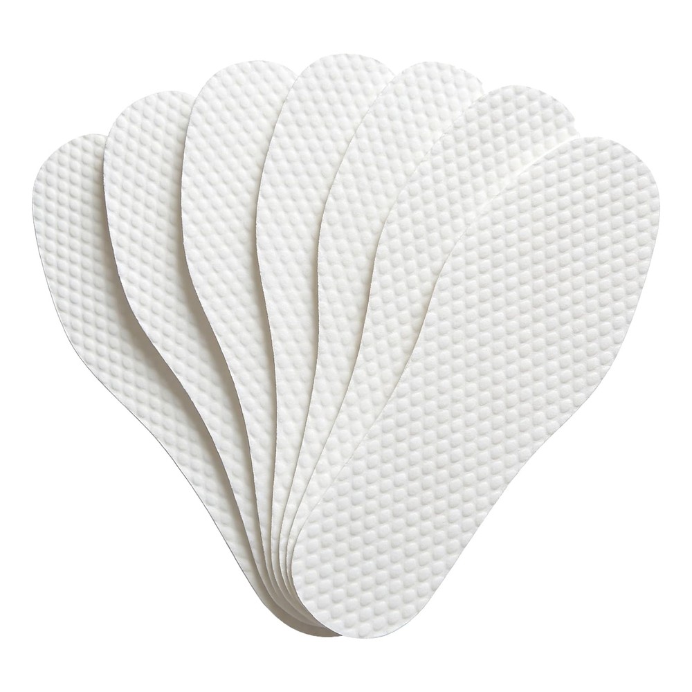 10 Pairs Disposable Shoe Liners Breathable Thin Insole 24 cm/9.5 Inch, White