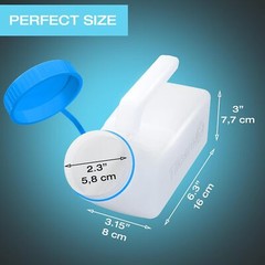 Urinals For Men Glow In The Dark Lid By (2 Pack) – 32Oz/1000ml Thick Pla