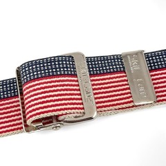 60 inch Skil-Care Rehab Belt – Red White And Blue – With Silver Tone Buckle