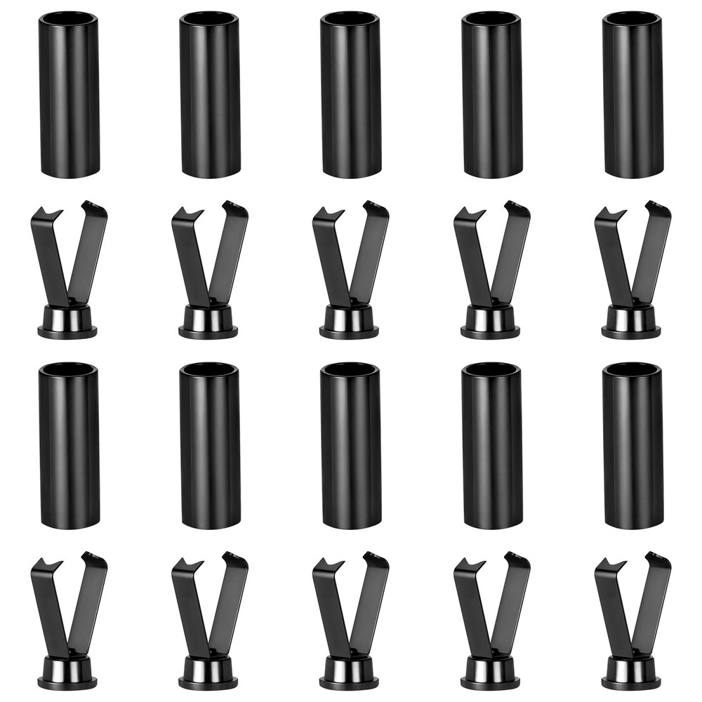 10 Sets Alloy Aglet Shoelace Tips Cylindrical End Replacement Hoodie String