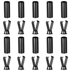 10 Sets Alloy Aglet Shoelace Tips Cylindrical End Replacement Hoodie String