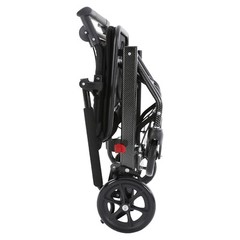 Portable Foldable Transport Wheelchair Traveling Fold Wheel Chair 100kg/220.46lb