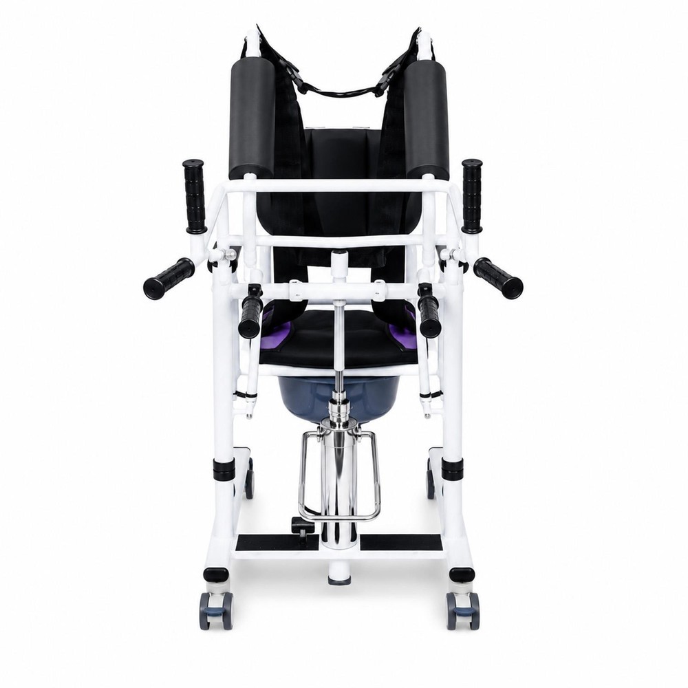 Hydraulic Patient Lift Transfer Chair, 180° Open, 440lbs, 29x21x40in, Home Care