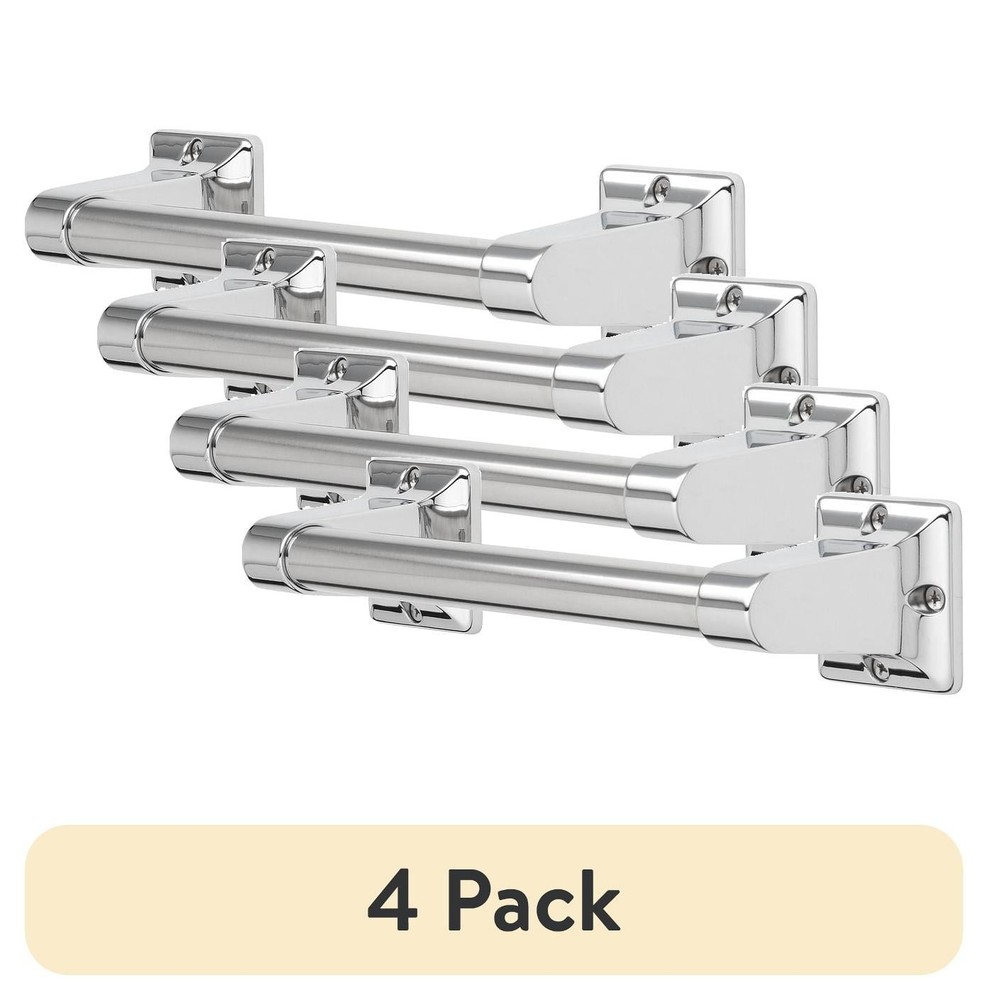 (4 pack 9″ Assist Bar 7/8 inch Diameter & Exposed Screws in Chrome