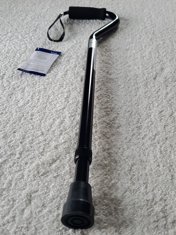 DMI Walking Cane Adult Men & Women Adjustable 30-39″ Black Supports 250 Pounds