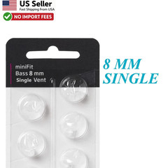 Oticon MiniFit Single Vent Bass Domes 8mm Hearing Aid Supplies 2 Packs FROM USA
