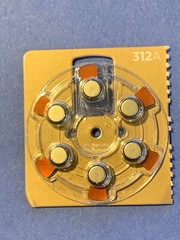 Rayovac 312A Extra Advanced Hearing Aid Battery, Size 312a – 6 Pack -NEW!