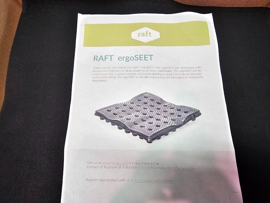 RAFT ergo SEET Comfortable Multi-Use Cushion – Relieve Back Pain Improve Posture