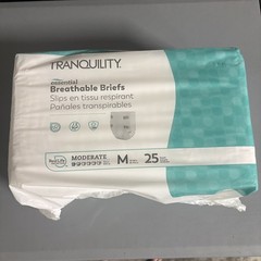 Tranquility Essential Breathable Adult Briefs Sz M 25 Ct USA Pull-Ups Diaper ￼