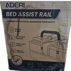 ADERI Bed Assist Rail w/ Night Light – Adjustable Safety Rail for Elderly 400 lb