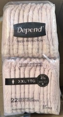 44 Count Depend Fresh Protection Adult Incontinence & Postpartum Bladder Leak