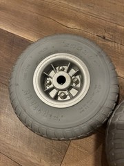 Shoprider Streamer Tires & Rims Pihsiang Scooter Drive Wheels 260×85 -NICE CLEAN