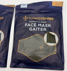 Lot Of 2 Tommie Copper Face Mask Gaiter Neck Covering Adjustable Double Layer