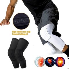 US Compression Sleeves Long Knee Pads Brace Support Protector Basketball Sports