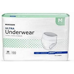 Adult Absorbent Underwear Pull On Medium Disposable Heavy Absorbency, Pack of 20