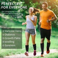 Compression Socks Stockings Womens Mens Over Knee Medical 15-20 mmHG S/M-X/XL