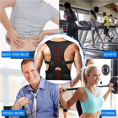 Posture Corrector Support Magnetic Back Shoulder Brace Belt Band For Men Women M