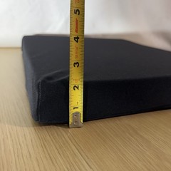 18” x 16” x 2” Foam Seat Cushion with Removable Black Zippered Cover