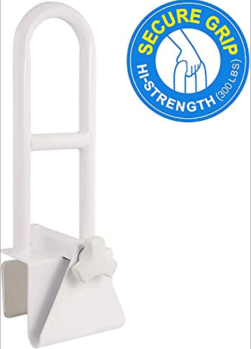 Vaunn Medical Adjustable Bathtub Safety Rail Shower Grab Bar Tub Handle