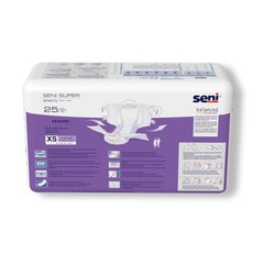 Seni Super Incontinence Brief XS Breathable S-XS25-BS1 Heavy 25 Ct
