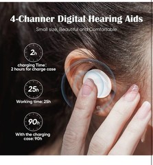 Digital Hearing Aids Invisible Noise Reduction Sound Amplifier Elalight HA201