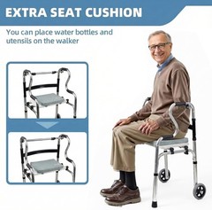 Universal Walker Seat Sponge Cushion Rest 250 lb Capacity #R028