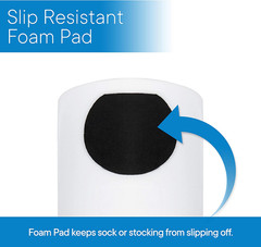 Deluxe Sock Aid – Socks Helper with Foam Handles for Regular Socks