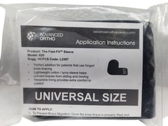 Advanced Ortho The Fast Fit universal Knee Sleeve Model 620 L2397 Fits All Sizes