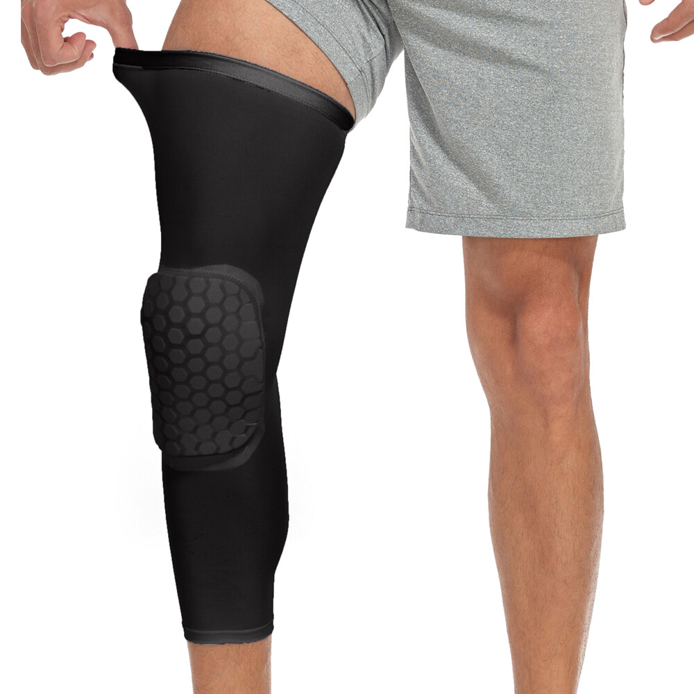 Knee Pads Leg Sleeves Protective Gear Gel Adult Youth Kid Basketball Sports Gym