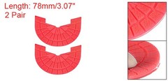 2pair Heel Plates Sole Protector Size 8.5-9 Non Slip Pad Replacement Red