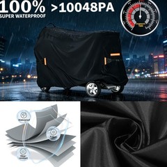 Mobility Scooter Cover 600D All-Weather、UV、Waterproof、Protection – 68″x 25″x 47″
