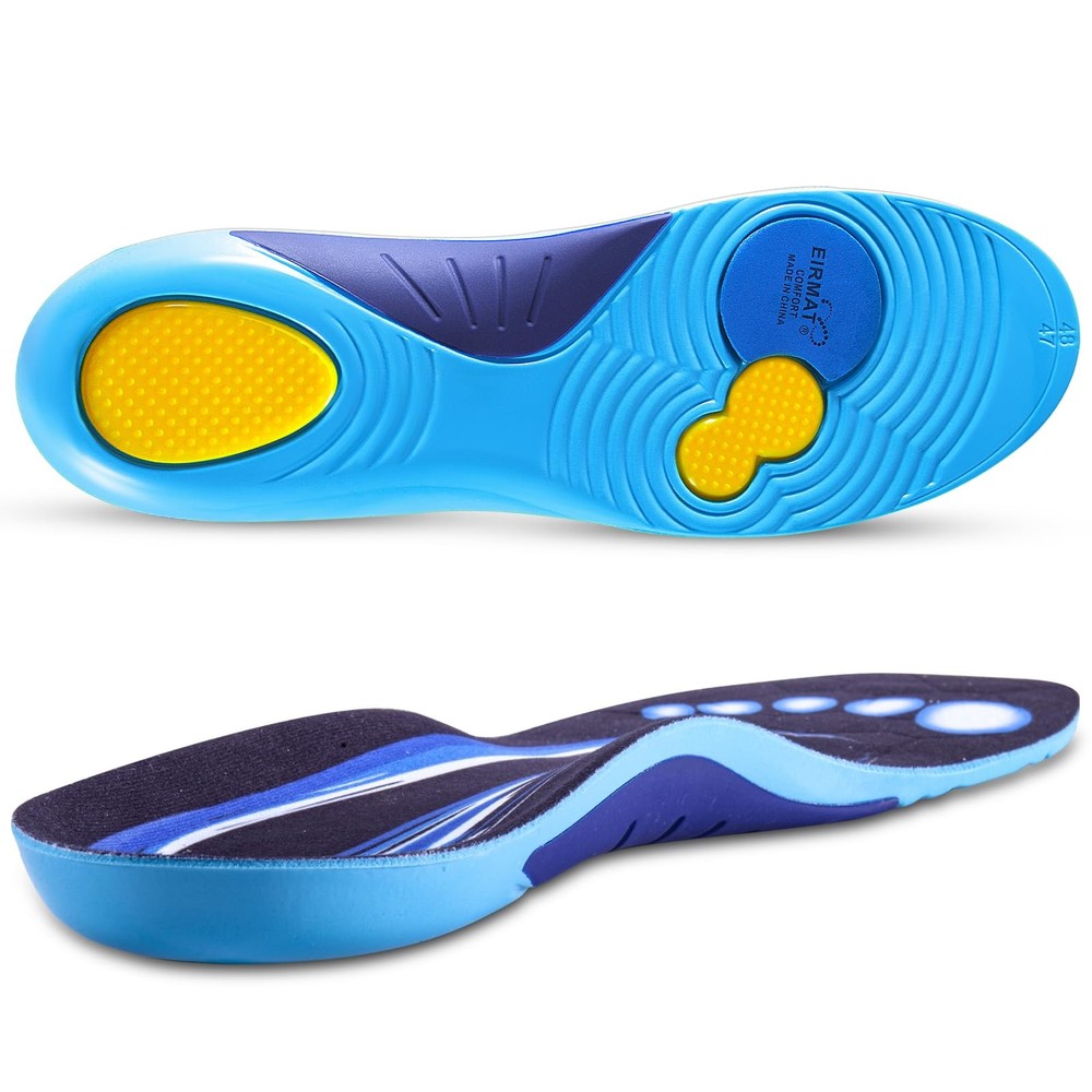 Plantar Fasciitis Insoles: Arch Mens 10-10.5Womens 12-12.5(290mm), Blue