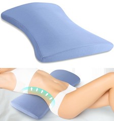Lumbar Support Pillow for Bed Relief Back Pain: Lower Back Pillow for Sleeping