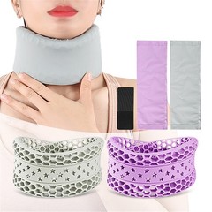 Neck Brace for Pain and Support, Soft Silicone Cervical Collar Gray