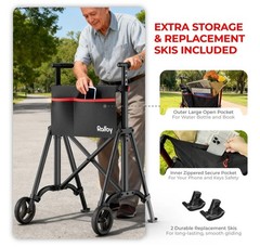 Rolloy Compact Master Walker Model ROSWW1 Ultra Lightweight Foldable Portable