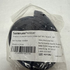 SammonsPreston 926839Quick Clean Gait Belt 60″ Long Black Polyethylene Buckle…