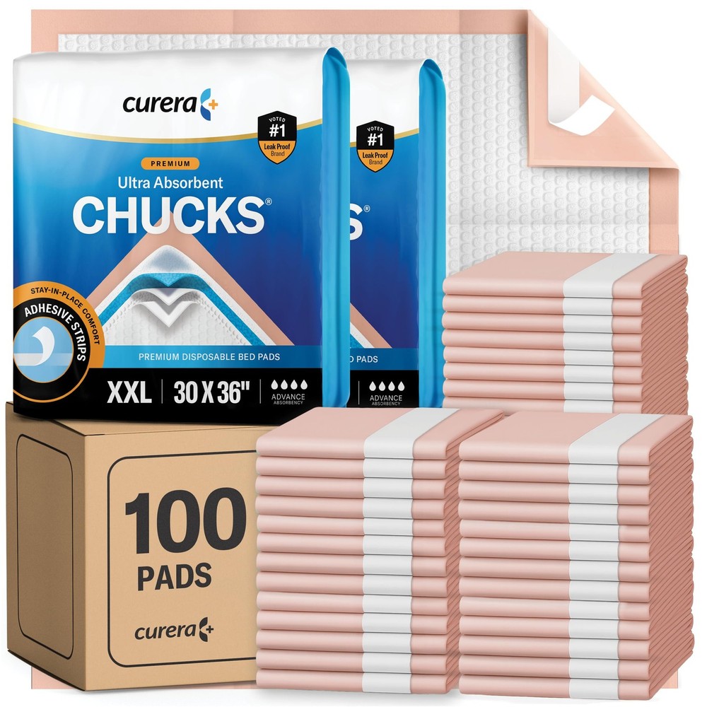 Chucks® Premium Disposable Underpads 30”x36” [100-Count] Ultra Absorbent Chux…
