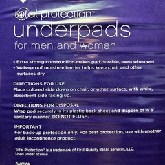 Member’s Mark Total Protection UNDERPADS – 15 Count, Large L 23″ x 36″ ~ NEW