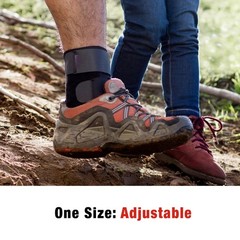 Deluxe Ankle Stabilizer, Adjustable, Black, 1/Pack