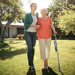 Adjustable Folding Cane Seat Aluminum Alloy Crutch Chair with Light Blue