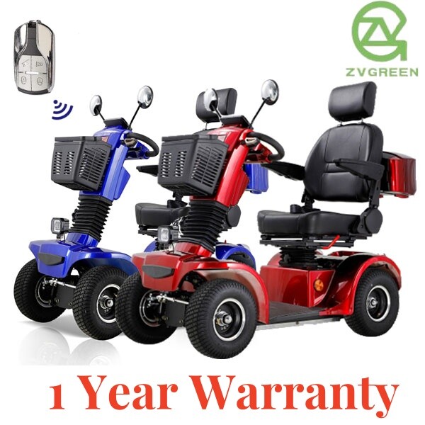 500W Four wheel Travel Mobility Scooter 48V 20AH battery Motor for Adult Senior