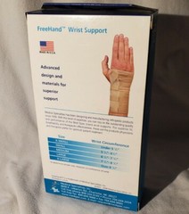 Med Spec Freehand Wrist Support Left Hand XS Brace 7.5″ Beige BRAND NEW 223061