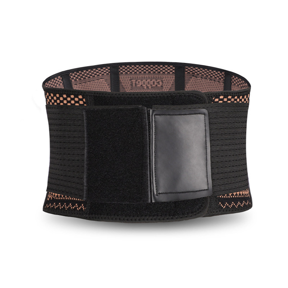 Copper Lumbar Waist Support Brace Belt Lower Back Pain Relief for Men Women US