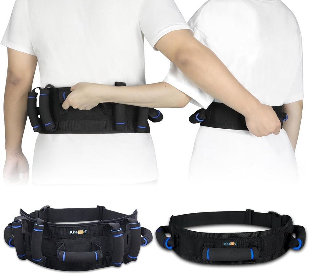 Gait Belt for Seniors Transfer Belt Handles Quick Release Patient Lift