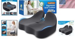 Medium Memory Foam Office Chair Cushion – Pain Relief for Sciatica & Tailbone